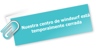 Nuestra centro de windsurf está temporalmente cerrada